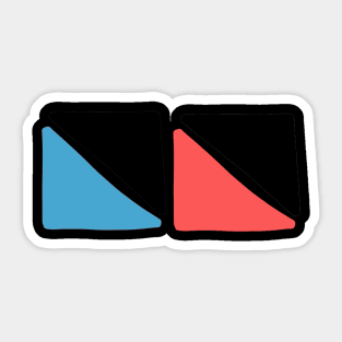 abstract shapes Sticker